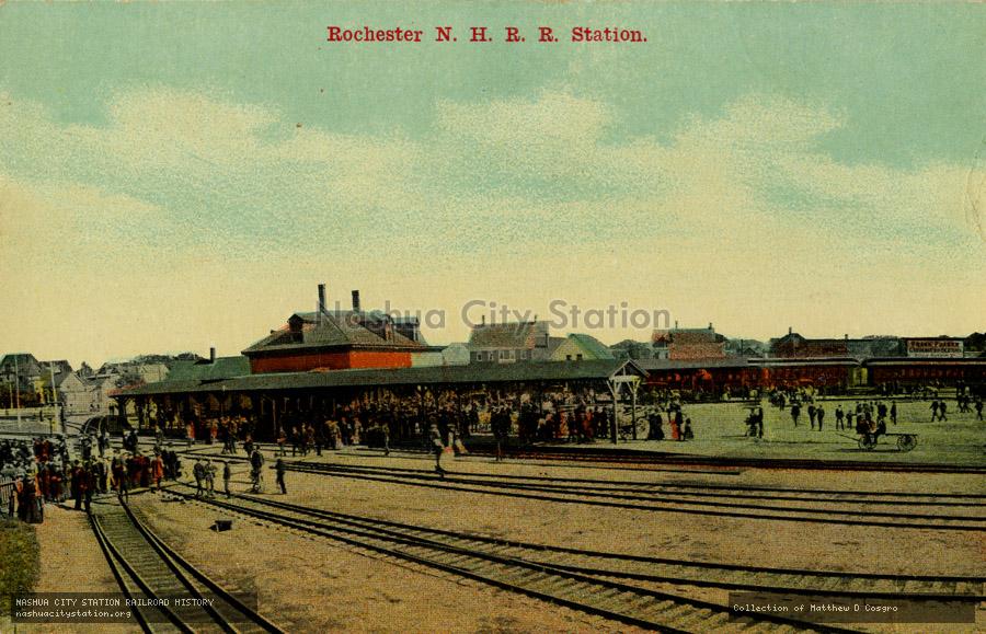 Postcard: Rochester, N.H. Railroad Station